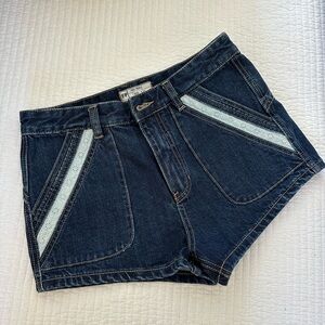 Free People Sweet Surrender high-rise dark denim Blue Women's Shorts